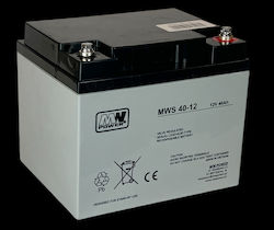 Stationary Battery Accumulator Mws 12v 40 Ah Vrla Agm Stationary Battery Accumulator Mws 12v 40 Ah Vrla Agm
