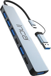 Inca USB Hub 5 Θυρών (USB-A / USB-C) IUTP-7T