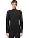 Langarm Bluse Black