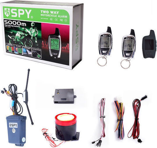Spy Motorcycle Alarm 2-Way Remote Two Way 5000m