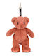 Niedlicher Plüsch-Teddybär Schlüsselanhänger 20 Cm Terrakotta