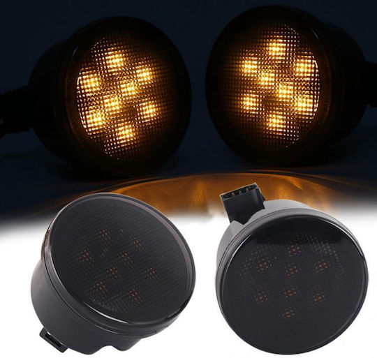Τεμάχια Φώτα Αυτοκινήτου Wrangler Plum Blossom Σχήμα Κίτρινου Led Τροποποιημένη Μάσκα Αυτοκινήτου Φώτα Φλας Προδιαγραφές Χωρίς Διάφραγμα