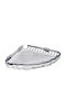 Karag Reti Corner Wall Mounted Bathroom Shelf Metallic 21x21x3cm Satin