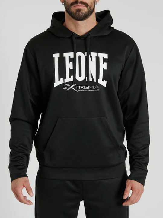 Leone 1947 Φούτερ με Κουκούλα Black