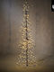 Weihnachtsbaum 150cm mit LED-Beleuchtung Schwarz
