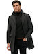 Tailored 2 In 1 Town Ανδρικό Ημίπαλτο Dark Grey Herringbone