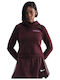 Sportswear Women's Sweatshirt Hooded Burgundy