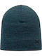Merino Beanie Unisex Σκούφος Πλεκτός σε Πράσινο χρώμα