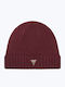 Beanie Beanie Knitted in Burgundy color