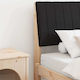 vidaXL Wooden Bed Headboard Pillow Black 90cm
