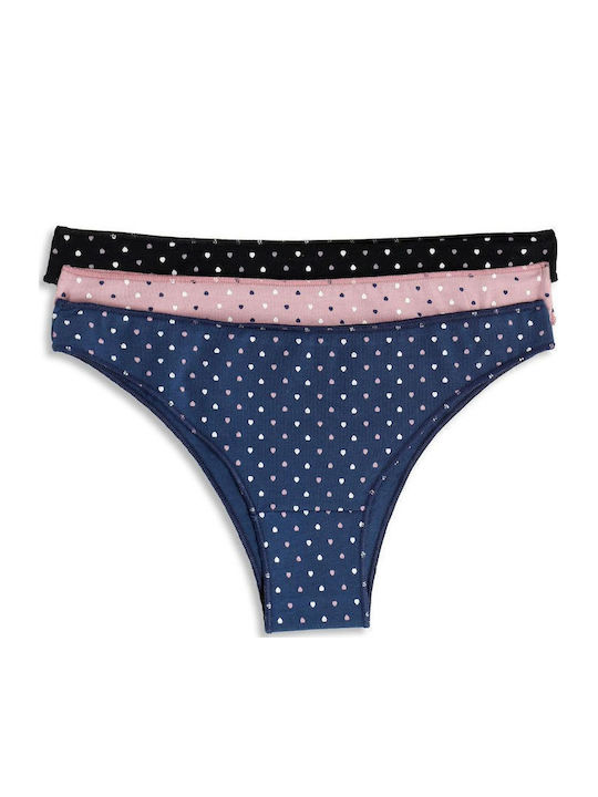 Cotonella Cotton Women's Brazil 3Pack Multicolo...