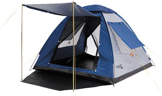 Panda Open Air Cort De Camping Igloo Albastru Pentru 4 Persoane 240x240x175cm