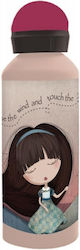 Back Me Up Kids Water Bottle Grey 580ml