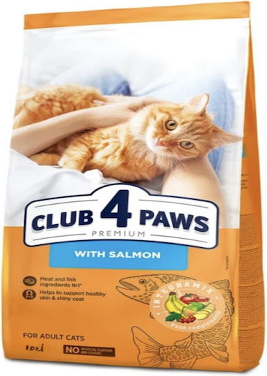 Club 4 Paws Dry Food for Adult Cats with Salmon / Meat / Fish 2kg
