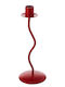Butlers Highlight Candle Holder Metal in Red Color 9x9cm 1pcs