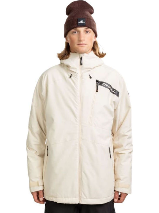 O'Neill 2500142-17525 Ανδρικό Μπουφάν για Σκι & Snowboard Μπεζ