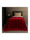 Astron Italy Κουβέρτα Βελουτέ Μονή 160x220εκ. Redwine 2832-20943