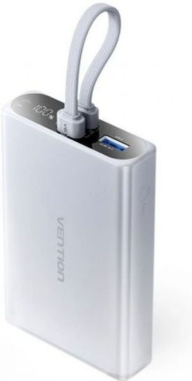 Vention FHZM0 Power Bank 10000mAh mit USB-A Anschluss und USB-C Anschluss Gray