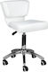 Salon Tech Wheeled Stool White