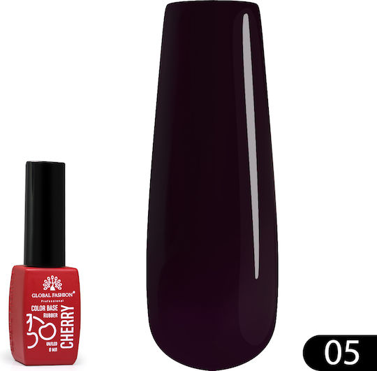 Global Fashion Base Coat / Top Coat για Απλά Βερνίκια Rubber 8ml