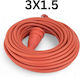 Verlängerungskabel 3x1,5 Mm² 30 M Kupferleiter Stecker Steckdose Schutz Cobi Smart
