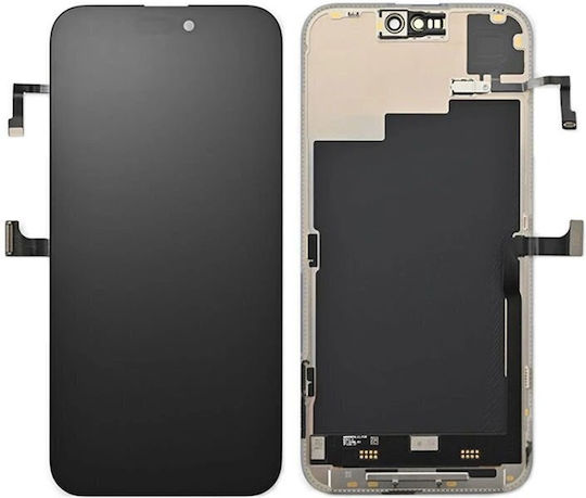 Екран OLED Soft със Сензорен Механизъм за iPhone 15 Pro Max (Черен)