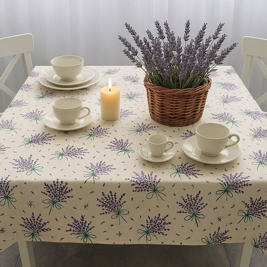 Pucioasa Rotunde Fleckabweisend Purple Lavender 160x160cm