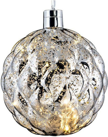 Weihnachtsbaumschmuck Ball Beleuchtete 50187136-s 15cm Silber