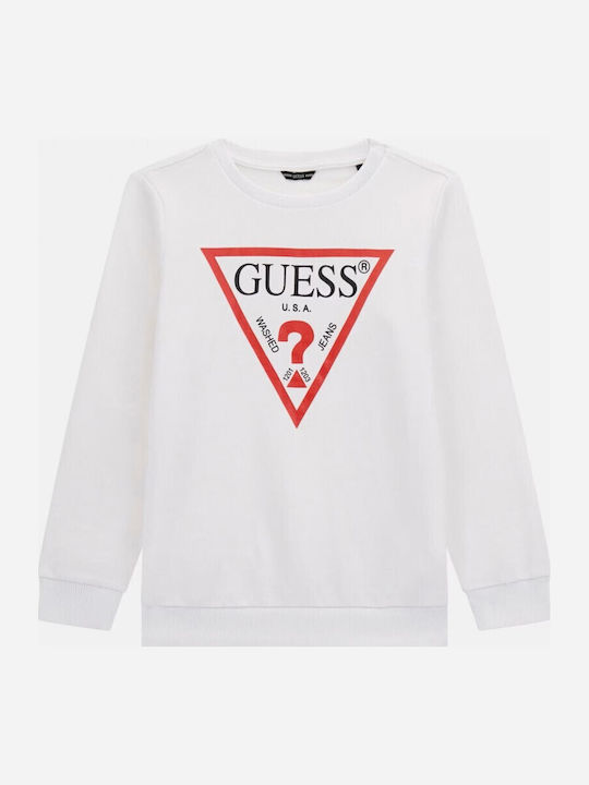 Guess Kids' Shirt Long Sleeve White