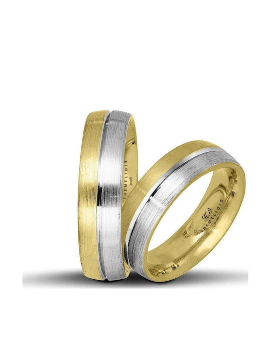 Themelidis Jewels Σετ Βέρες Δίχρωμες 18Κ