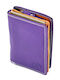 Small Leather Women's Wallet Classic Purple