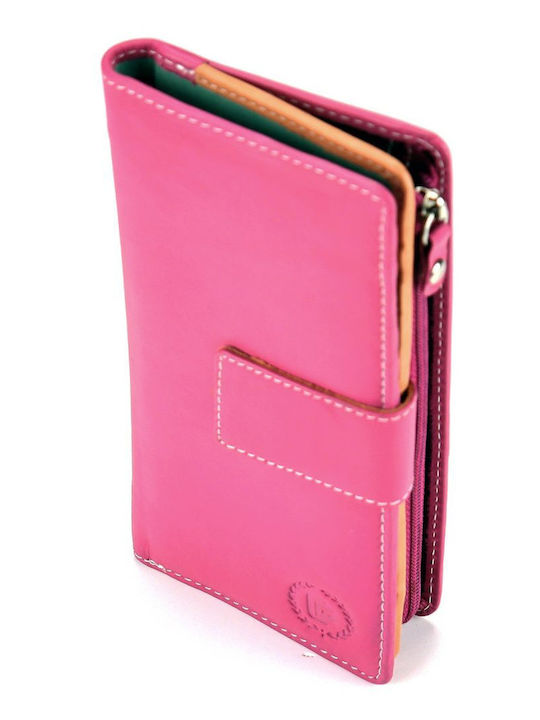Small Leather Women's Wallet Classic Fuchsia