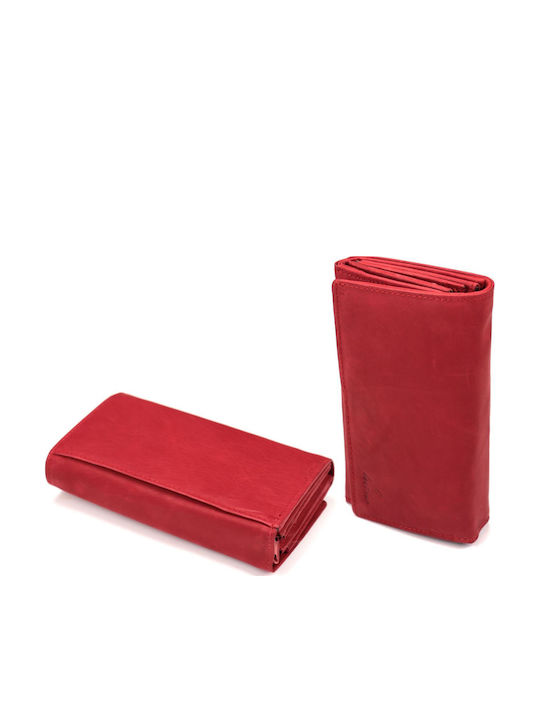 Small Leather Women's Wallet Classic Red
