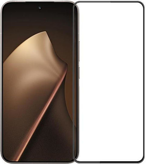 Compatible with Xiaomi 15t 15t Pro Mofi 9h 3D Explosion-Proof Curved Screen Tempered Glass Film Black