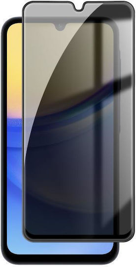 Samsung Galaxy A15 Kalebol High-Aluminum Screen-Printed Full-Coverage Black-Border Privacy Tempered Glass Film