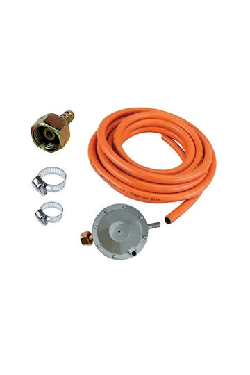 Set Regulator de Gaz cu Furtun Presiune scăzută cu Lungime 4m Orange