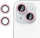Kalebol Protecție Cameră Tempered Glass Pink pentru iPhone 13 mini