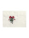 Nakas Concept Set Christmas Placemats White Mistletoe With Ribbon 4pcs