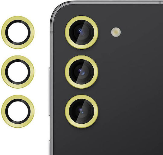 Kalebol Camera Protection Tempered Glass Gold for the Samsung Galaxy S23+ 5G