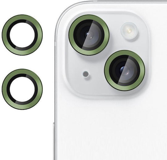 Kalebol Camera Protection Tempered Glass Green for the iPhone 13 mini