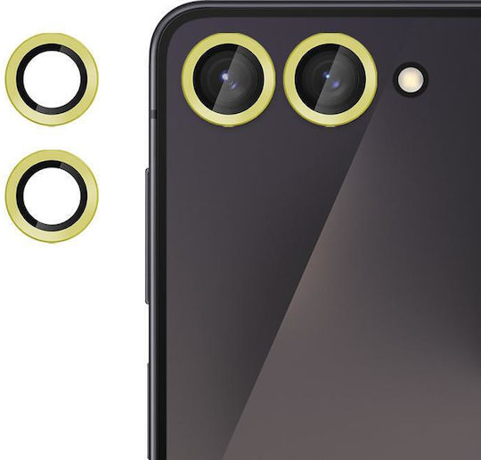 Kalebol Προστασία Κάμερας Tempered Glass Χρυσό για το Samsung Galaxy Z Flip7