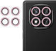 Kalebol Camera Protection Tempered Glass Pink for the Redmi Note 14 Pro 5G