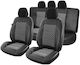 Smartic Set Spătare Auto 11buc Piele Gri / Negru