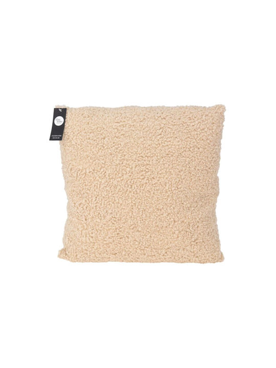 Koopman Sofa Cushion Velvet Beige 45x45cm