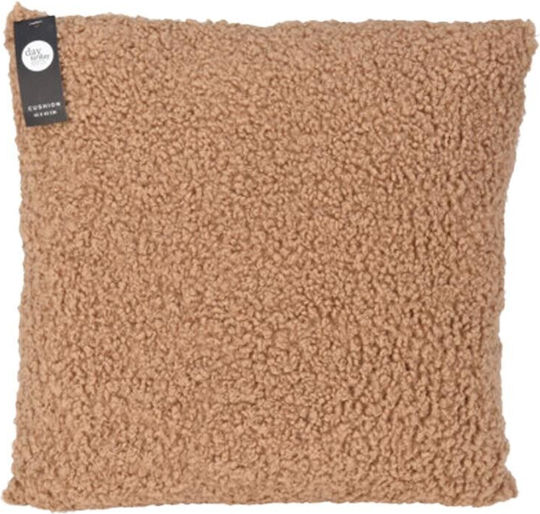 Koopman Koopman Velvet Sofa Cushion Brown 45x45cm