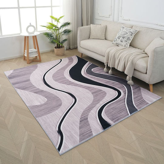 Homeone London Rutschfest Teppich Rechteckig Synthetisch,Polyester/Cotton/Leather