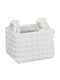 Koopman Storage Basket Fabric White 2pcs