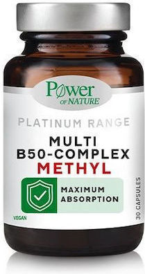 Power Health B50 Complex Vitamin für Energie, Stärkung des Immunsystems & das Nervensystem 30 Mützen