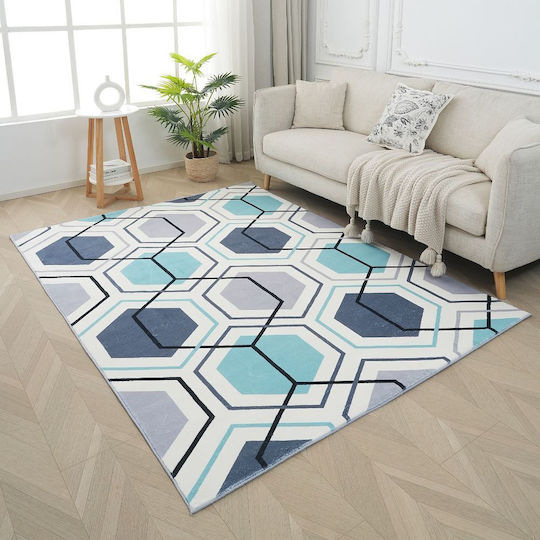 Homeone London Modern Velvet Bedroom Rugs Set 3pcs
