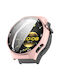 Tempered Glass Film Integrated Plastic Case in Rose Gold color for Huawei Watch GT 6 Pro